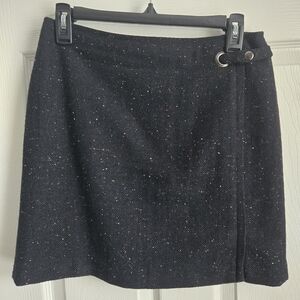 Banana Republic Navy Tweed Skirt